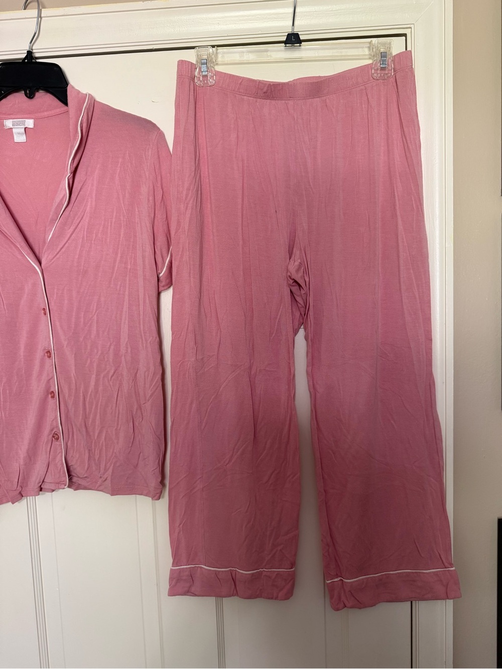 Nordstrom Rack 2 Piece Pajama Set Pink - M - Picture 4 of 6